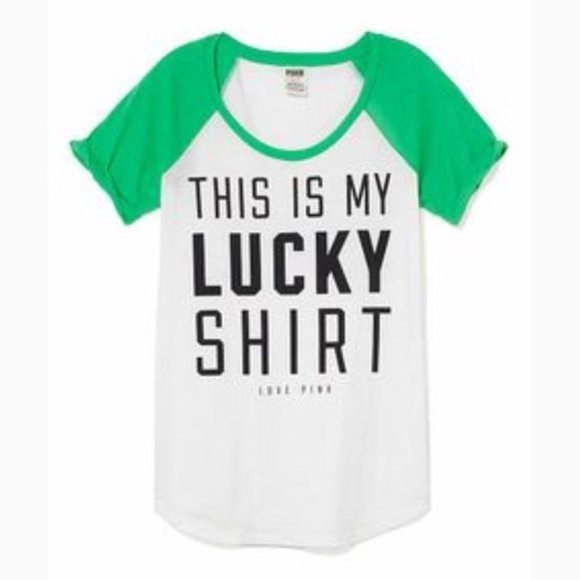 PINK Victoria's Secret Tops - PINK Victoria's Secret Lucky Shirt sz L